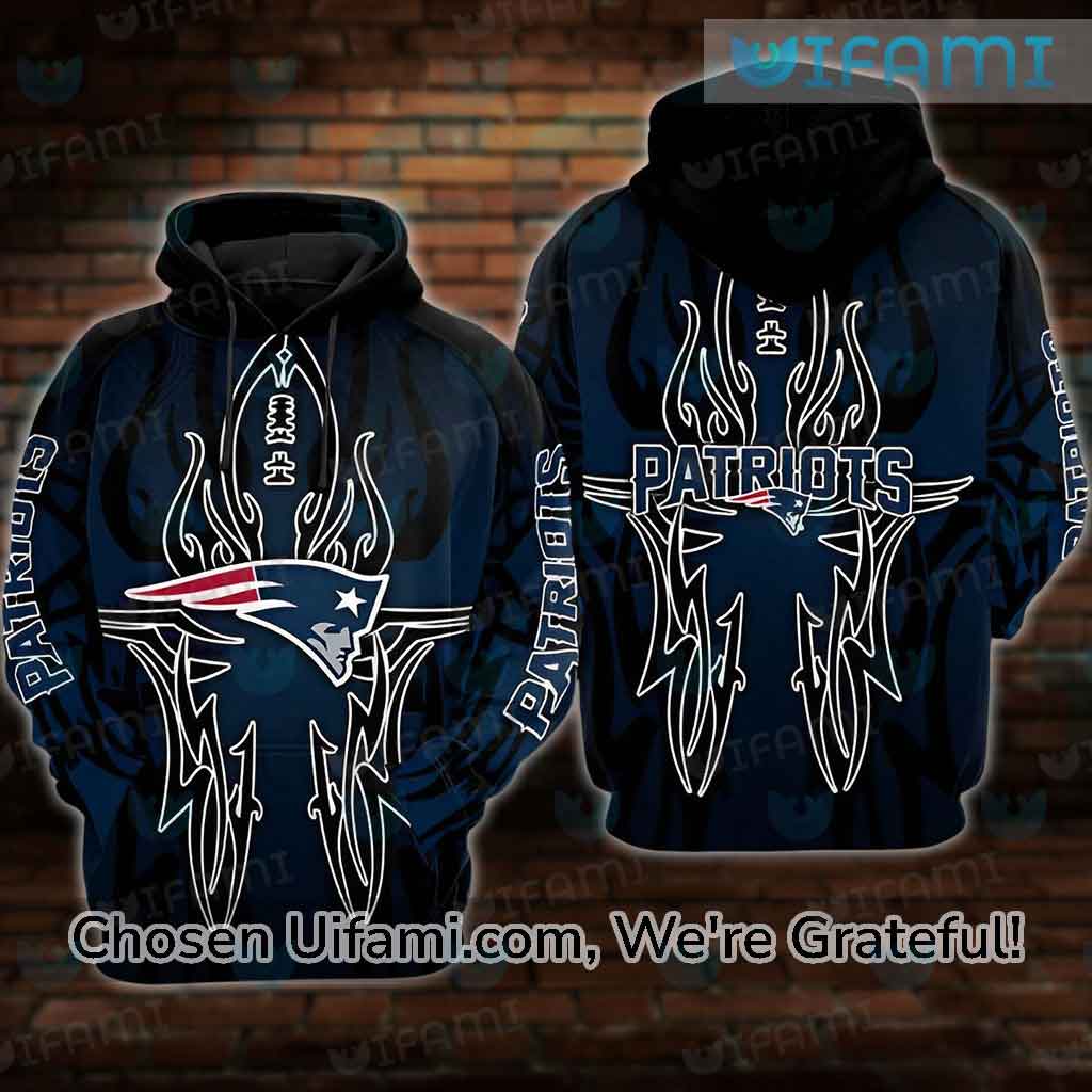 New England Patriots 3D Hoodie  New England Patriots Pullover Hoodie