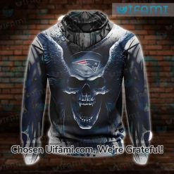 NFL New England Patriots Skull Red 3D Hoodie Zip Hoodie For Men And Women  Sport Gift - Banantees