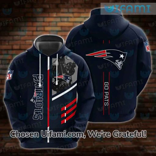 New England Patriots Hoodie Mens 3D Go Pats Patriots Football Gifts