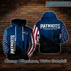 New England Patriots Hoodie Mens 3D Surprising USA Flag Patriots Gifts For Him