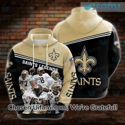 New Orleans Saints Hoodie Mens 3D Saints Legends Gifts For Saints Fans