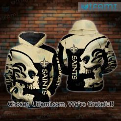 New Orleans Saints Womens Hoodie 3D Comfortable Skull Saints Gift Ideas