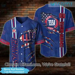 New York Giants Baseball Jersey Practical Personalized USA Flag NY Giants Gifts