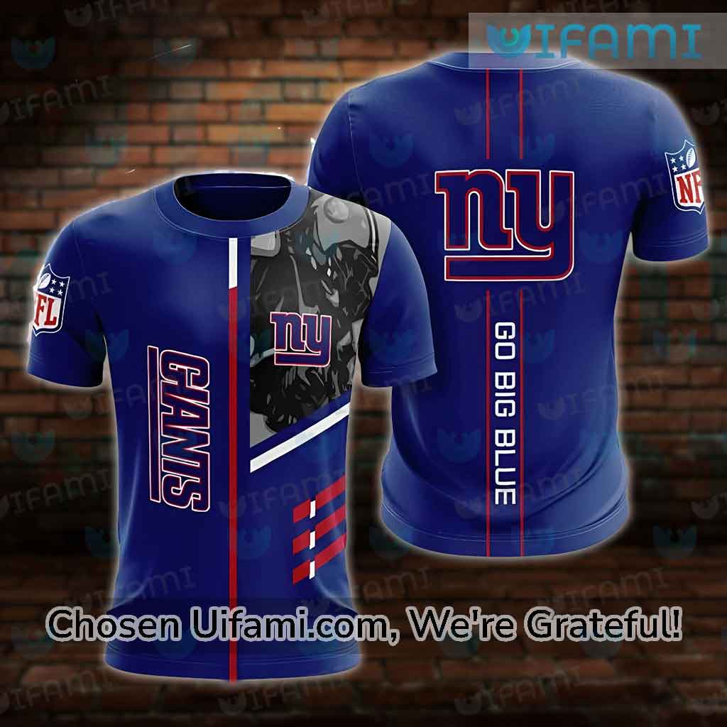 New York Giants T-Shirt 3D Valuable Go Big Blue NY Giants Gifts For Him -  Personalized Gifts: Family, Sports, Occasions, Trending
