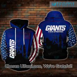 New York Giants Zip Up Hoodie 3D USA Flag Unique NY Giants Gifts