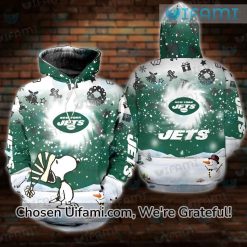 New York Jets Zip Up Hoodie 3D Alluring Snoopy Christmas Jets Christmas Gifts