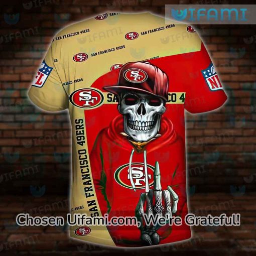 Niners Womens Shirt 3D Selected Skeleton San Francisco 49ers Gift