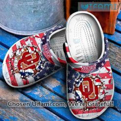 OU Crocs USA Flag Oklahoma Sooners Gift