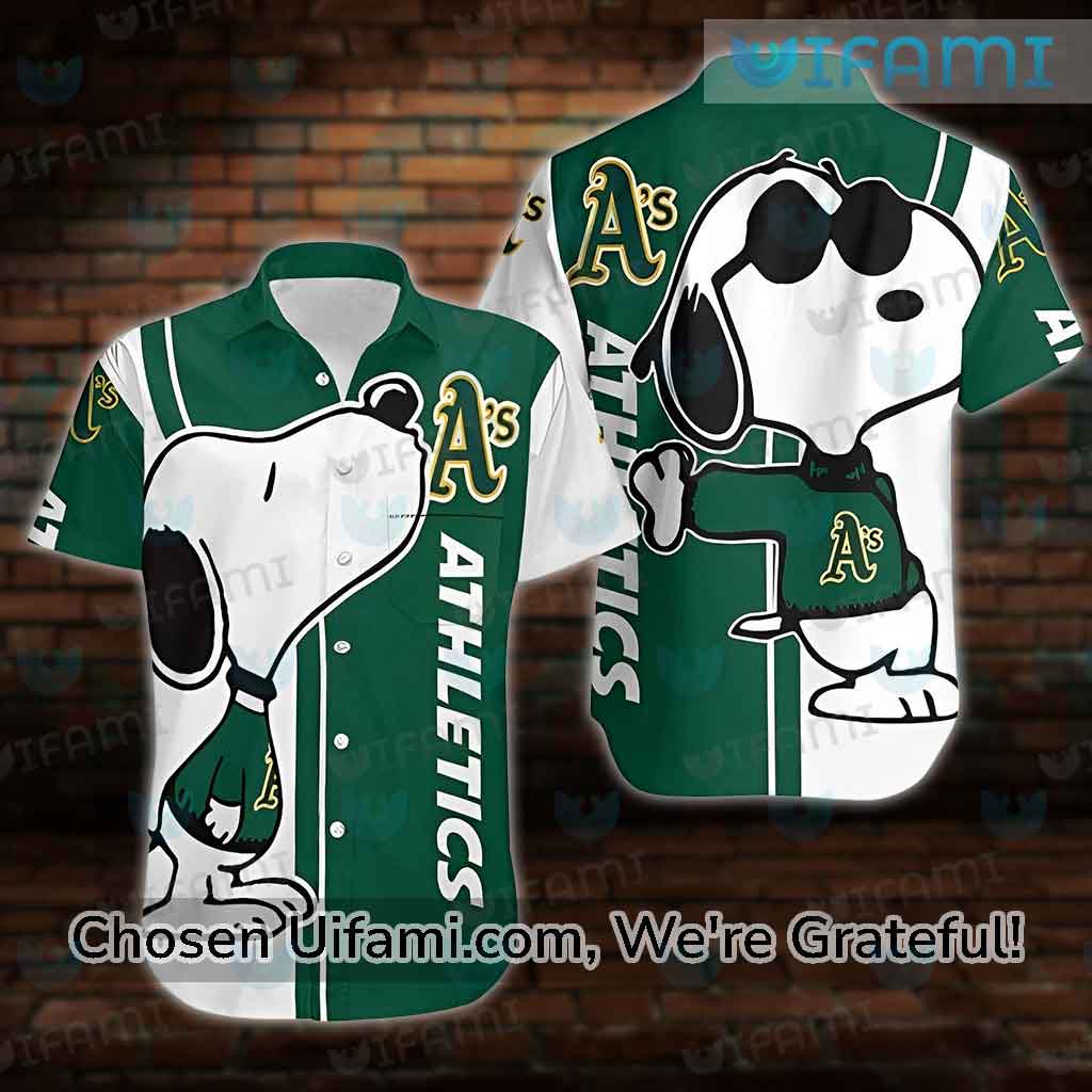 Official The Peanuts Characters Oakland Athletics Baseball Shirt