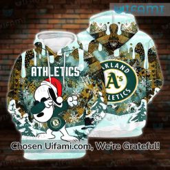 Oakland AS Hoodie 3D Bountiful Christmas Snoopy Oakland Athletics Gifts