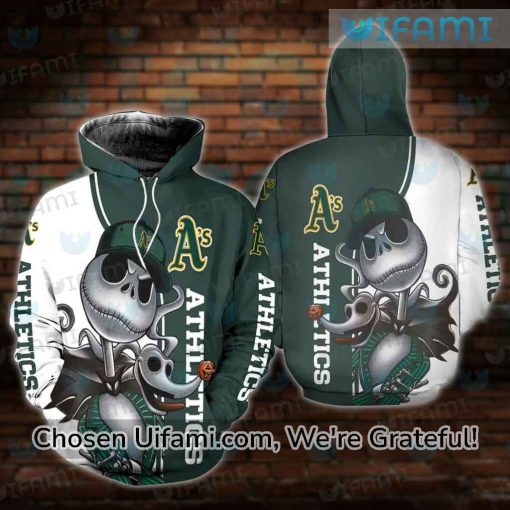 Oakland A’S Hoodie 3D Comfortable Jack Skellington Oakland Athletics Gifts