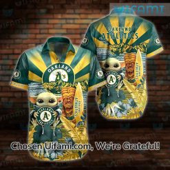 Oakland Athletics Hawaiian Shirt Baby Yoda Memorable Oakland Athletics Gifts 1