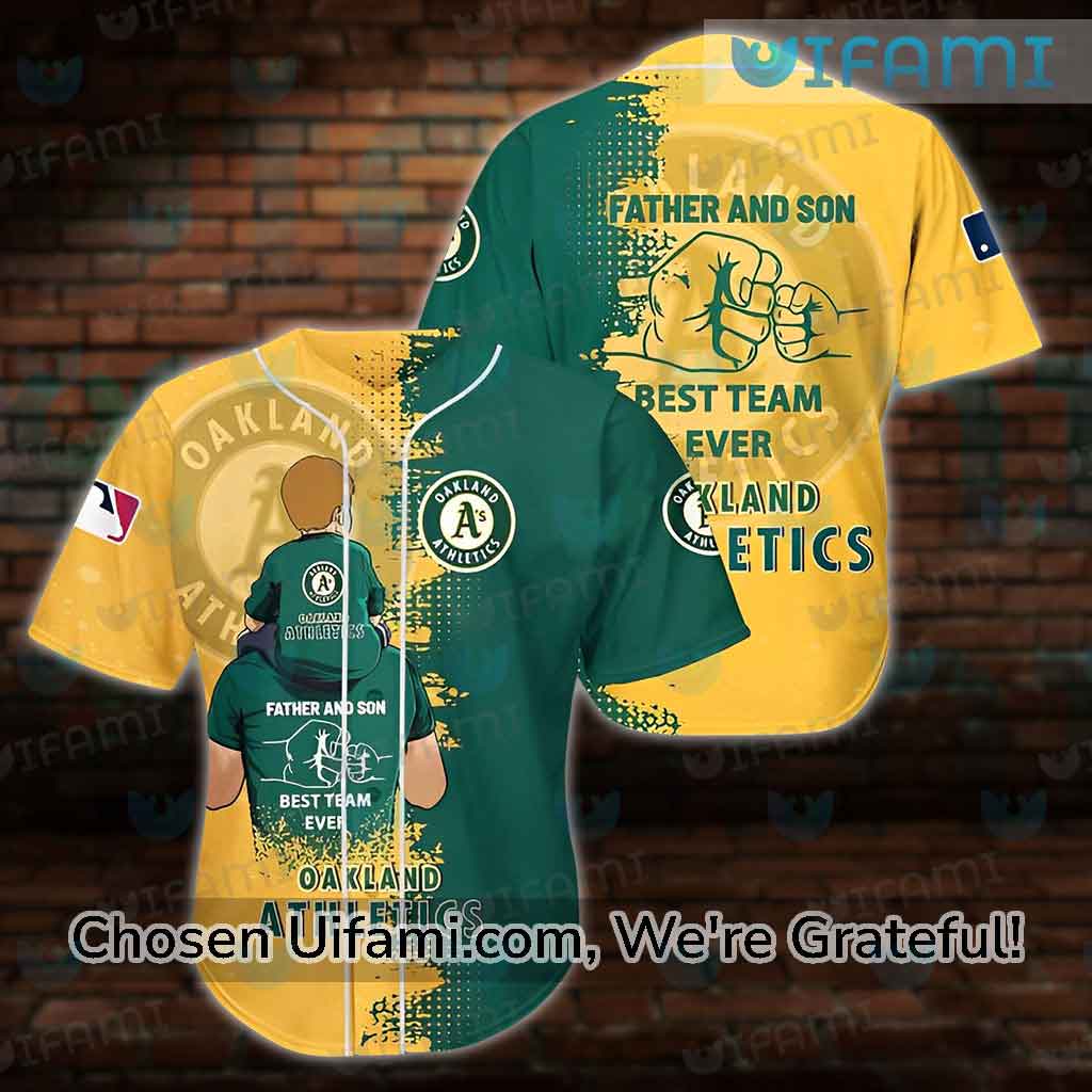 Oakland Athletics Jersey Adorable Father And Son Best Team Ever Oakland AS  Gifts - Personalized Gifts: Family, Sports, Occasions, Trending
