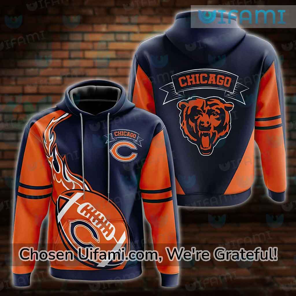 Orange Chicago Bears Hoodie 3D Convenient Gifts For Chicago Bears Fans -  Personalized Gifts: Family, Sports, Occasions, Trending