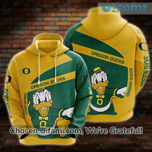 Oregon Ducks Zip Up Hoodie 3D Perfect Oregon Ducks Gift