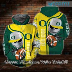 Oregon Football Hoodie 3D Jack Skellington Oregon Ducks Gift