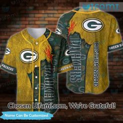 Custom Name And Number Green Bay Packers God First Family Second All Over  Print 3D Baseball Jersey Shirt