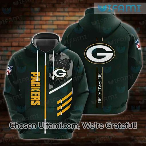 Packers Hoodie Mens 3D Last Minute Go Pack Go Green Bay Packers Gift