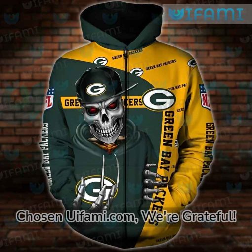 Packers Veterans Hoodie 3D Unforgettable Skeleton Green Bay Gifts For Him