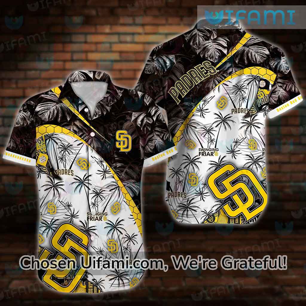 Padres Hawaiian Shirt San Diego Padres Stripe Pattern Custom Hawaiian  Shirts - Upfamilie Gifts Store