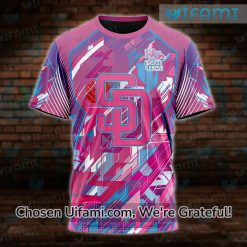 Padres Shirt 3D Comfortable Breast Cancer San Diego Padres Gift Best selling