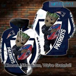 Patriots Hoodie 3D Cheap Baby Groot New England Patriots Gift