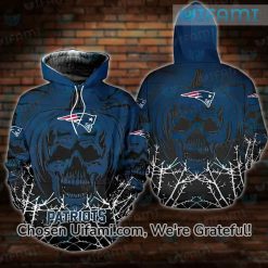 Patriots Zip Up Hoodie 3D Surprising Jack O Latern New England Patriots Gift 1