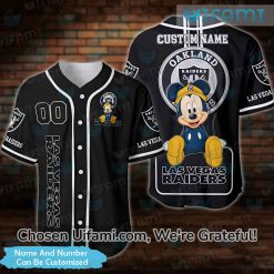Personalized Baseball Jersey Raiders Mickey Colorful Raiders Gifts For Men