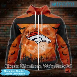 Personalized Broncos Hoodie Mens 3D Denver Broncos Gift