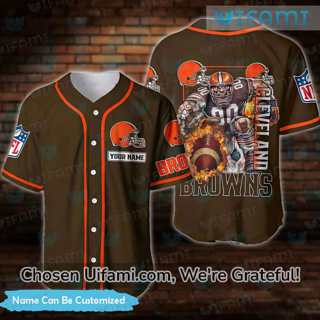 Custom Cleveland Browns Baseball Jersey Popular Gifts For Browns