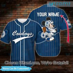 Personalized Cowboys Baseball Jersey Mickey Alluring Dallas Cowboys Gifts For Men