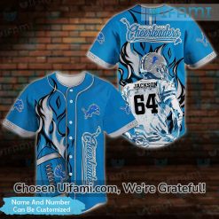 Personalized Detroit Lions Baseball Jersey Special Detroit Lions Christmas Gifts