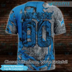 Personalized Detroit Lions Youth Shirt 3D Bold Skull Detroit Lions Gift Exclusive