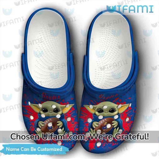 Personalized Jayhawks Crocs Baby Yoda Kansas Jayhawks Gift