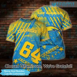 Personalized LA Chargers Shirt 3D Memorable Los Angeles Chargers Gifts