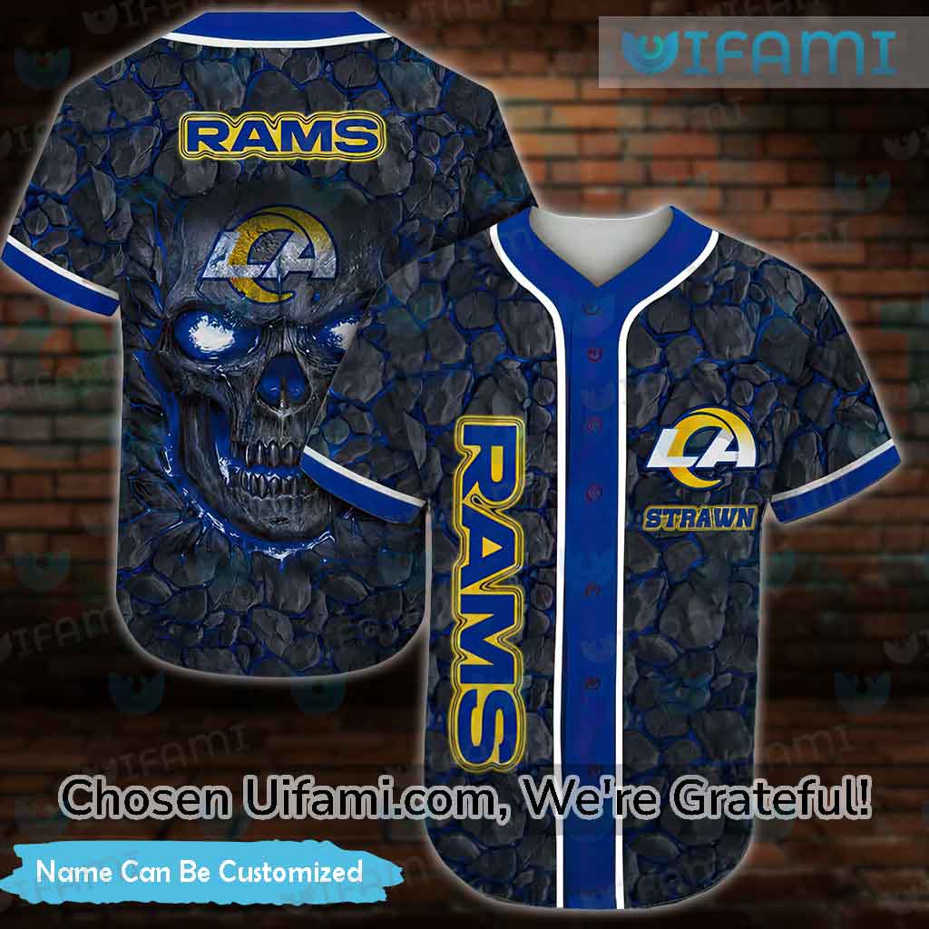 Custom LA Rams Baseball Jersey Rare Rams Gift - Personalized Gifts