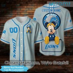 Personalized Lions Baseball Jersey Mickey Detroit Lions Gift