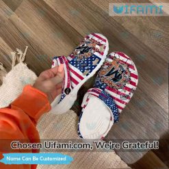 Personalized Marlins Crocs USA Flag Dazzling Miami Marlins Gifts