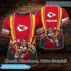 Personalized Mens Chiefs Shirt 3D Bold Mascot Chiefs Christmas Gift