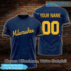 Personalized Milwaukee Brewers T-Shirt 3D Affordable Brewers Gift