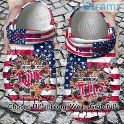 Personalized Minnesota Twins Crocs USA Flag Twins Baseball Gifts
