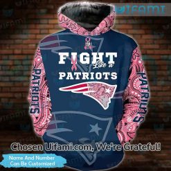 Personalized New England Patriots Hoodie 3D Fight Like A Patriots Patriots Gifts For Men