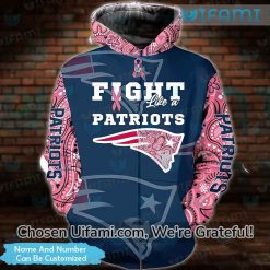 Personalized New England Patriots Hoodie 3D Fight Like A Patriots Patriots Gifts For Men 4