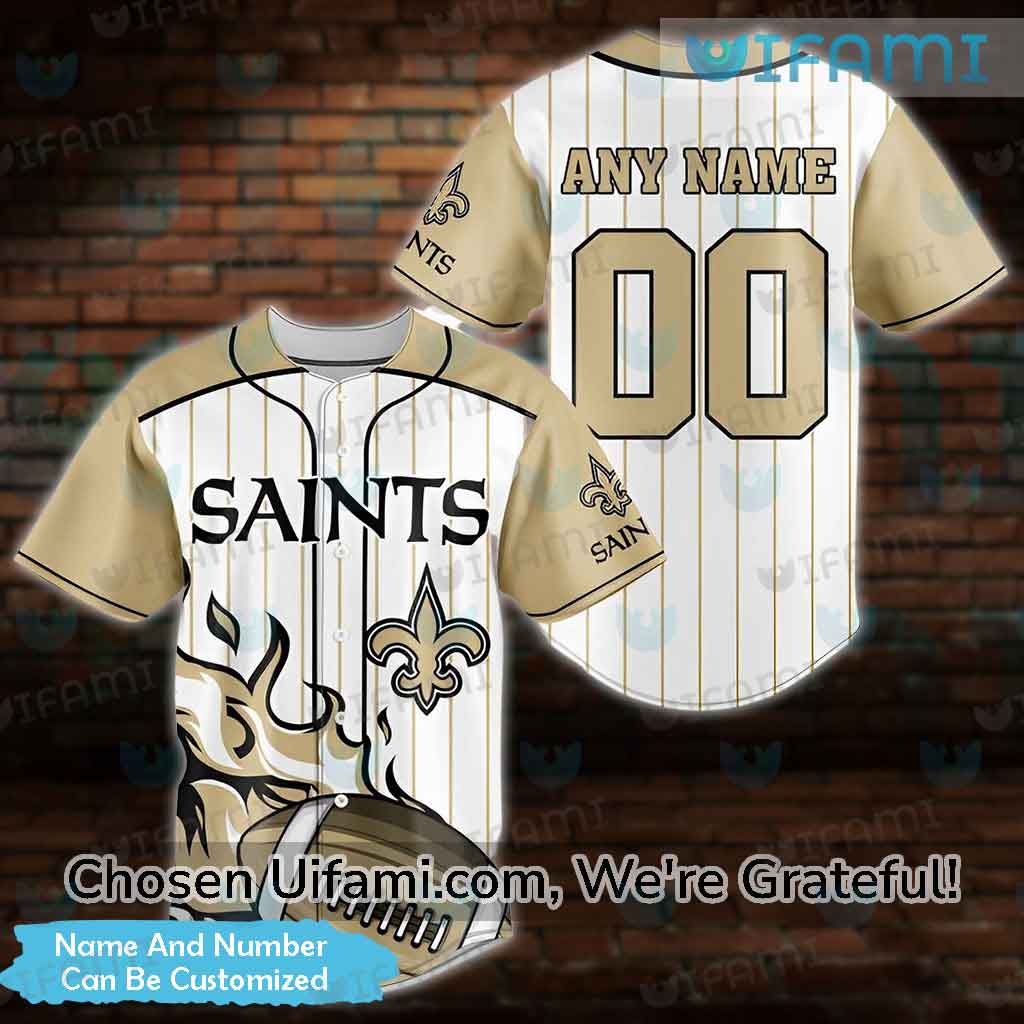 New Orleans Saints NFL Custom Name Baseball Jersey Shirt Gift For