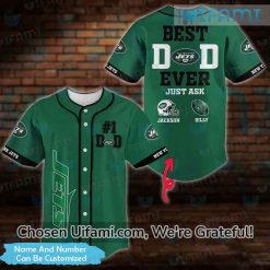 Personalized New York Jets Baseball Jersey Impressive Best Dad Ever Jets Gift