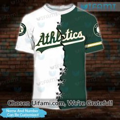 Personalized Oakland AS T Shirt 3D Vibrant Oakland Athletics Gifts Best selling