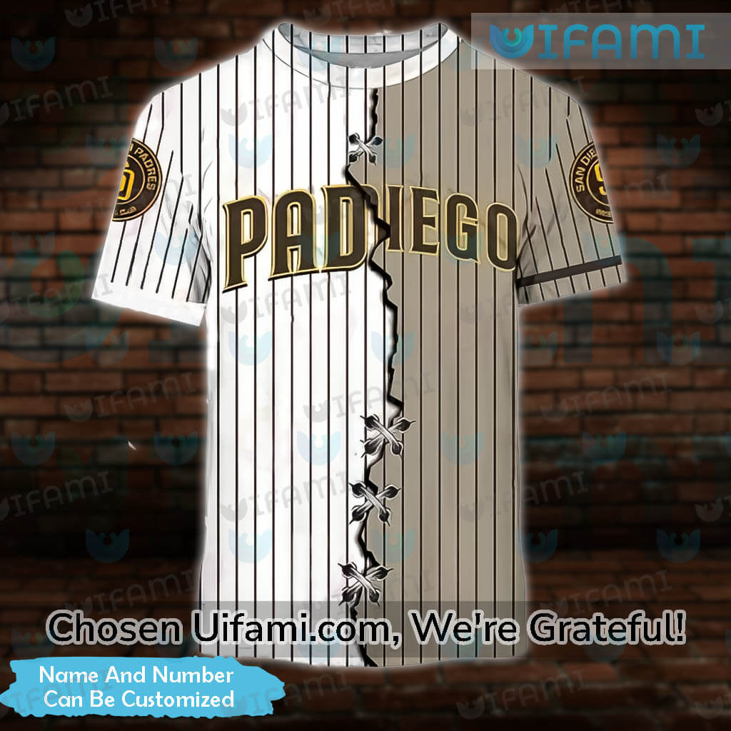 Youth Padres Shirt 3D Novelty San Diego Padres Gift - Personalized Gifts:  Family, Sports, Occasions, Trending