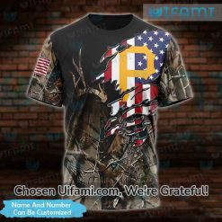 Personalized Pittsburgh Pirates Clothing 3D Hunting Camo USA Flag Pittsburgh Pirates Gift