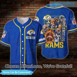 Personalized Rams Baseball Jersey Jaw-dropping LA Rams Gift