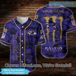 Personalized Ravens Baseball Jersey Camo Baltimore Ravens Gift